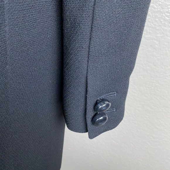 J Crew Thinsulate Wool Peacoat Trench Wool Black Coat Jacket Women's Size 4 - Picture 8 of 12